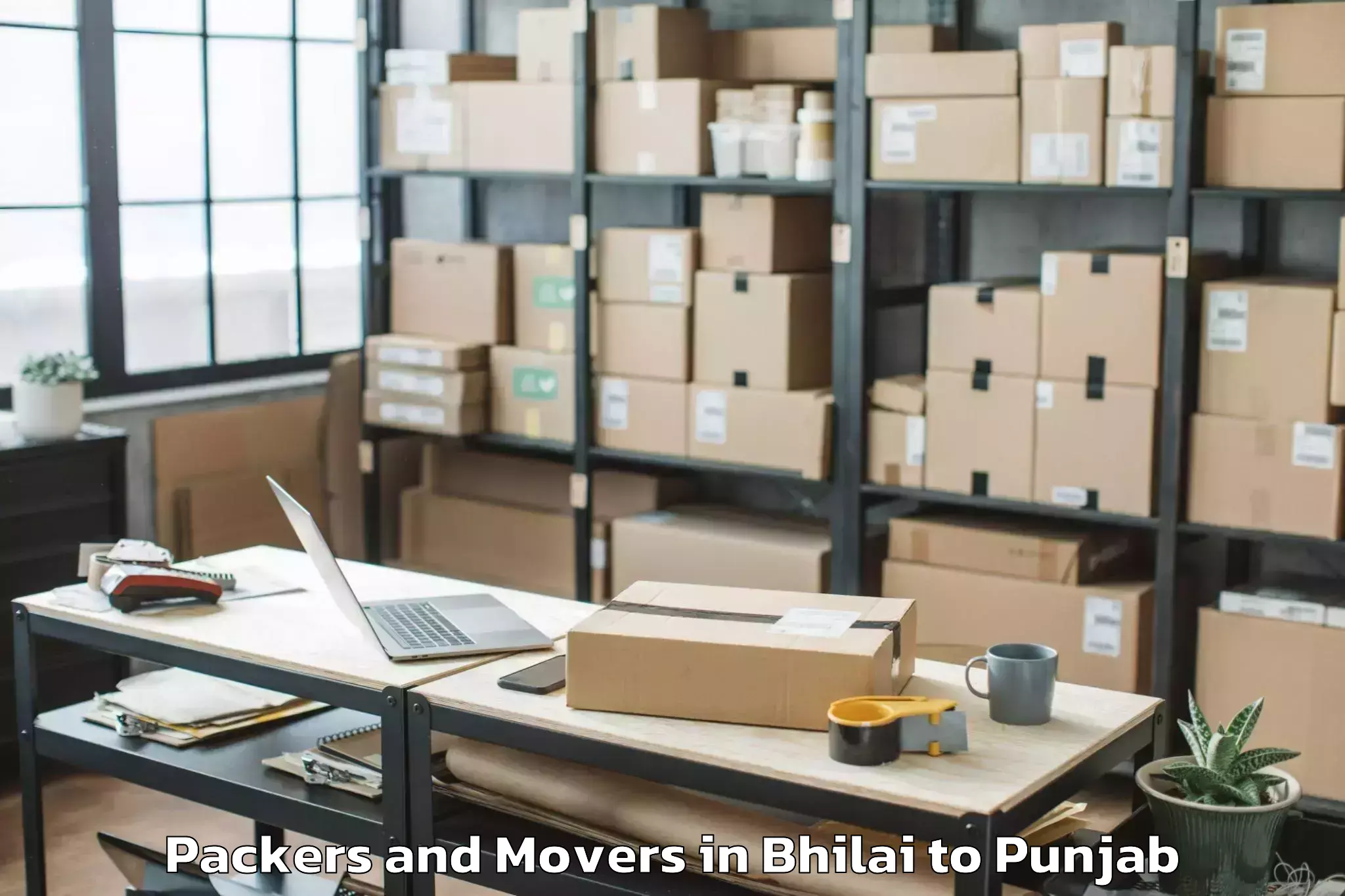 Affordable Bhilai to Pathankot Airport Ixp Packers And Movers